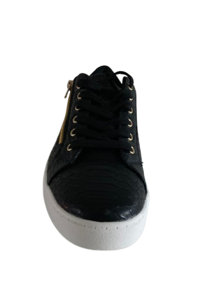 Lady's Black Zip Trainer.